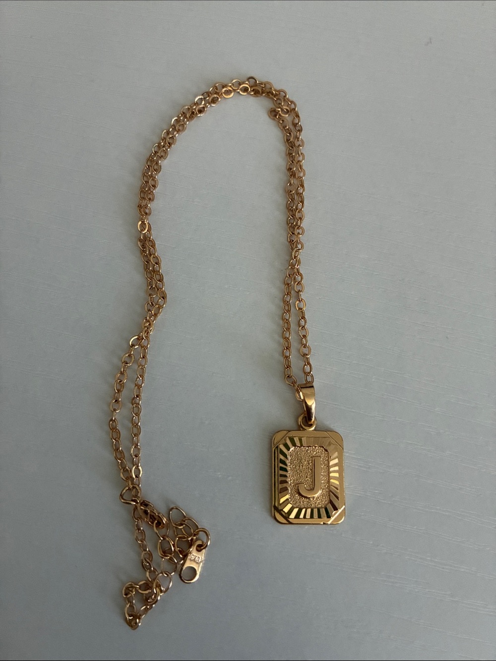 Gold Initial 'J' Pendant Necklace - Women Jewelry